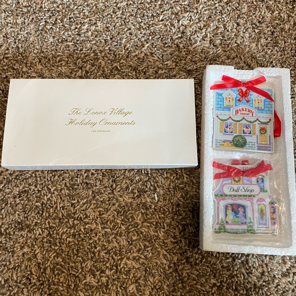 Lenox The Holiday Village Ornaments
